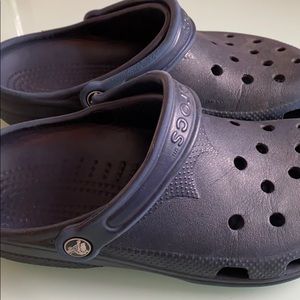 Navy blue crocs!